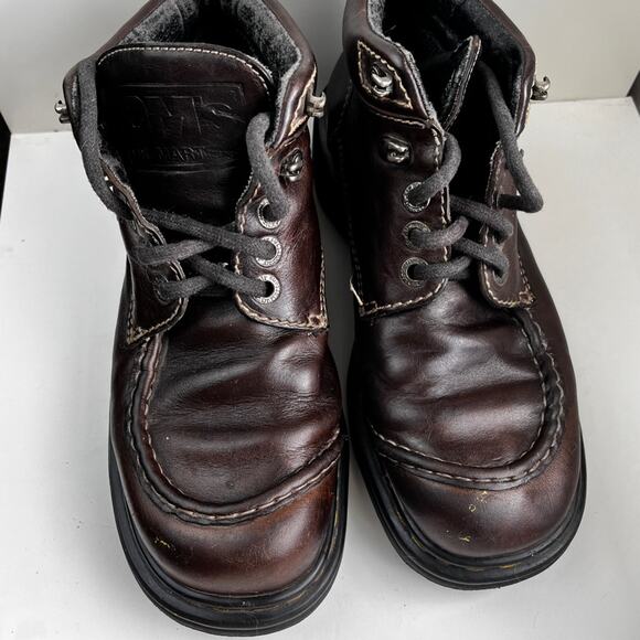 Vintage Dr. Martens Dark Brown Leather Ankle Boots size 7 - Picture 2 of 16